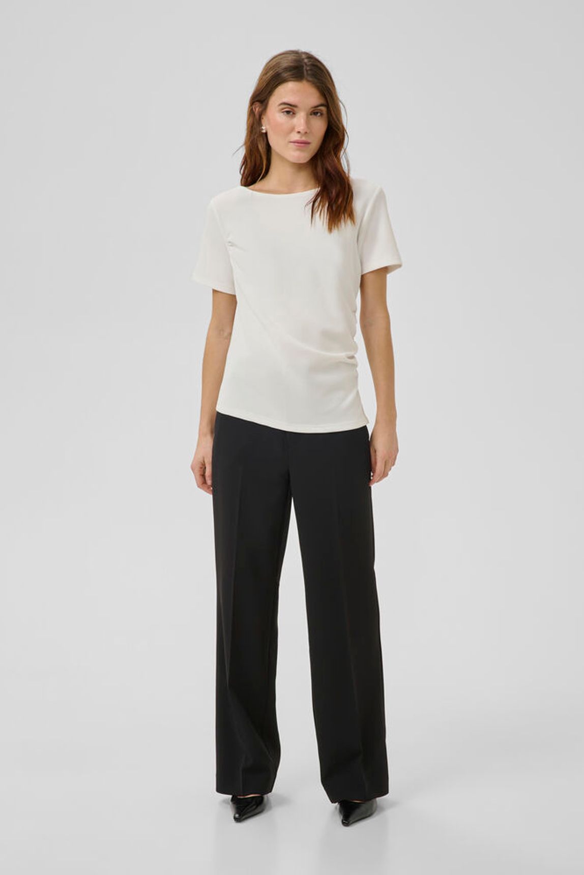 MWHelle Asymmetric Tee - White My Essential Wardrobe