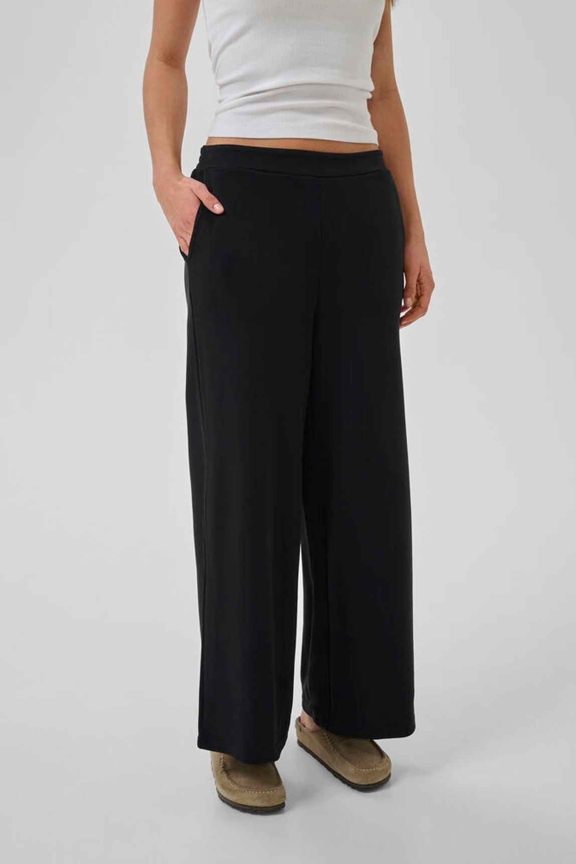 MWHelle Wide Pant - black My Essential Wardrobe