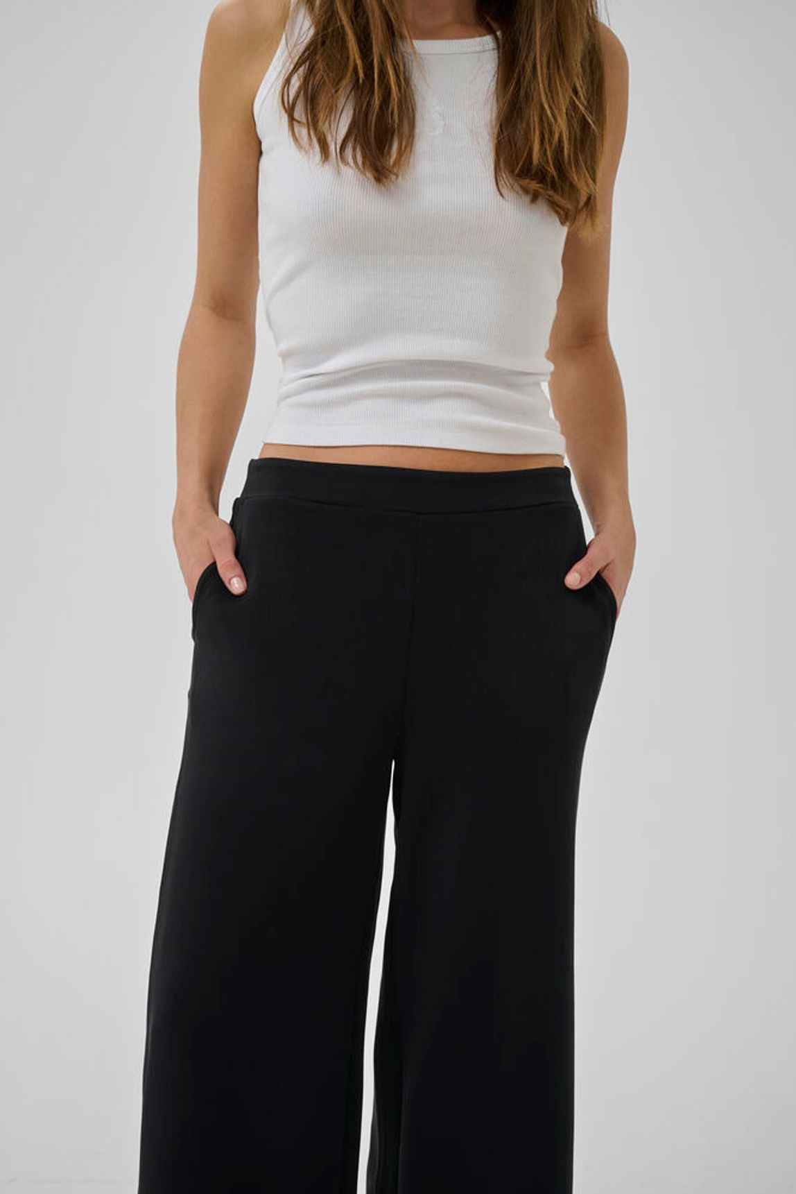 MWHelle Wide Pant - black My Essential Wardrobe