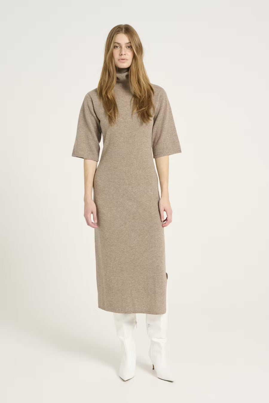 ManziGZ long dress - Sand Melange Gestuz