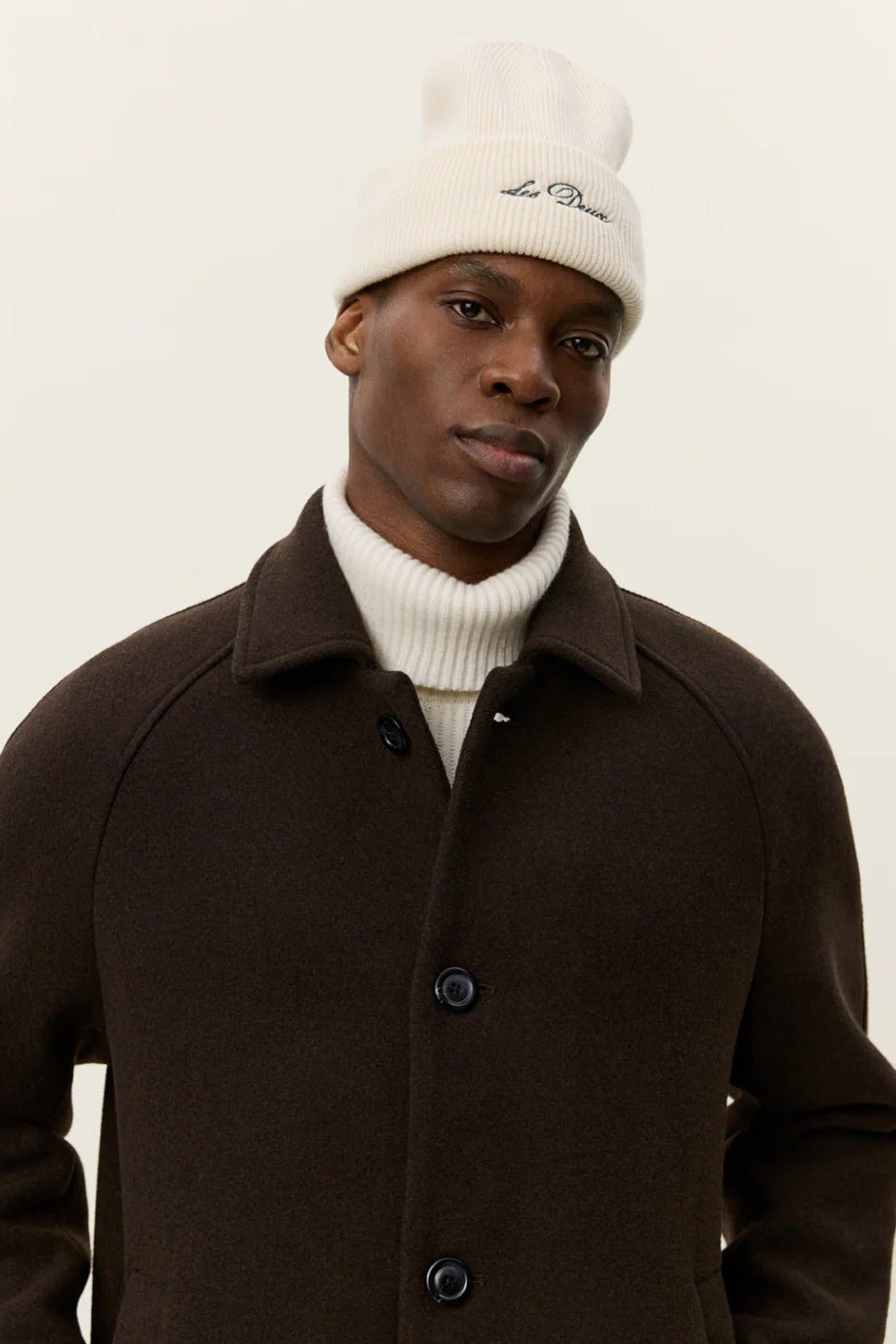 Michael Solid Wool Coat - Delicioso Les Deux