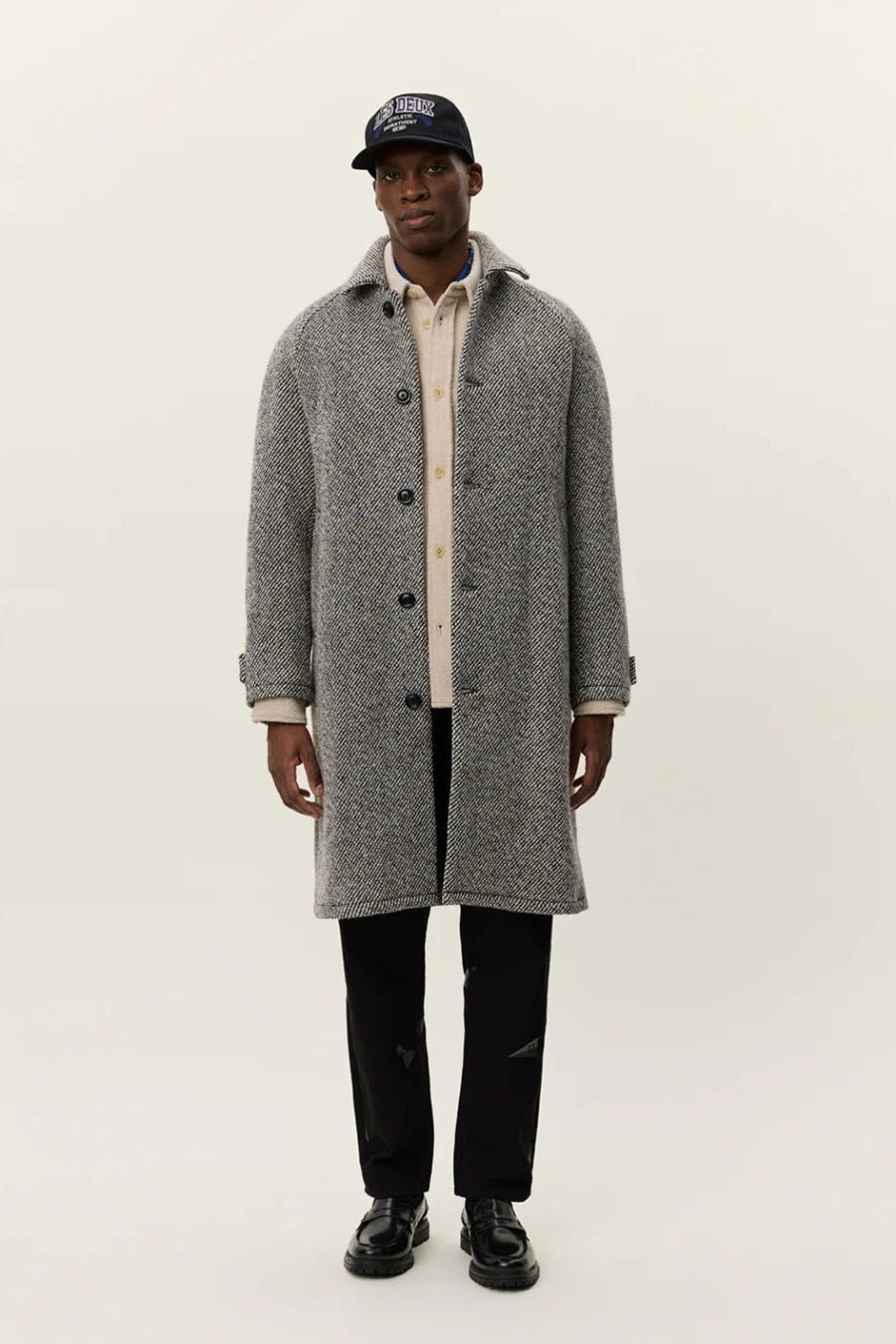 Michael Twill Wool Coat Les Deux