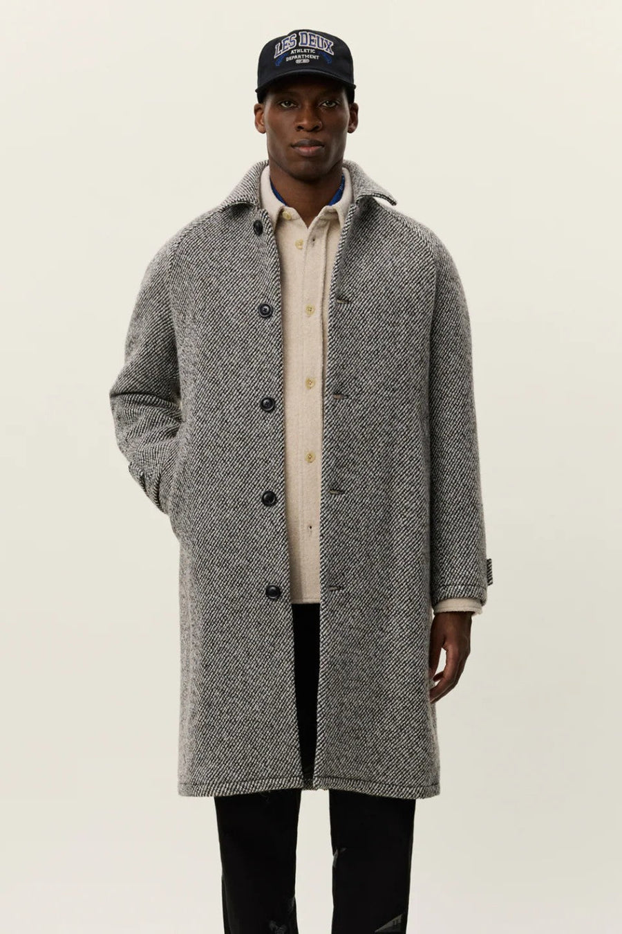 Michael Twill Wool Coat Les Deux