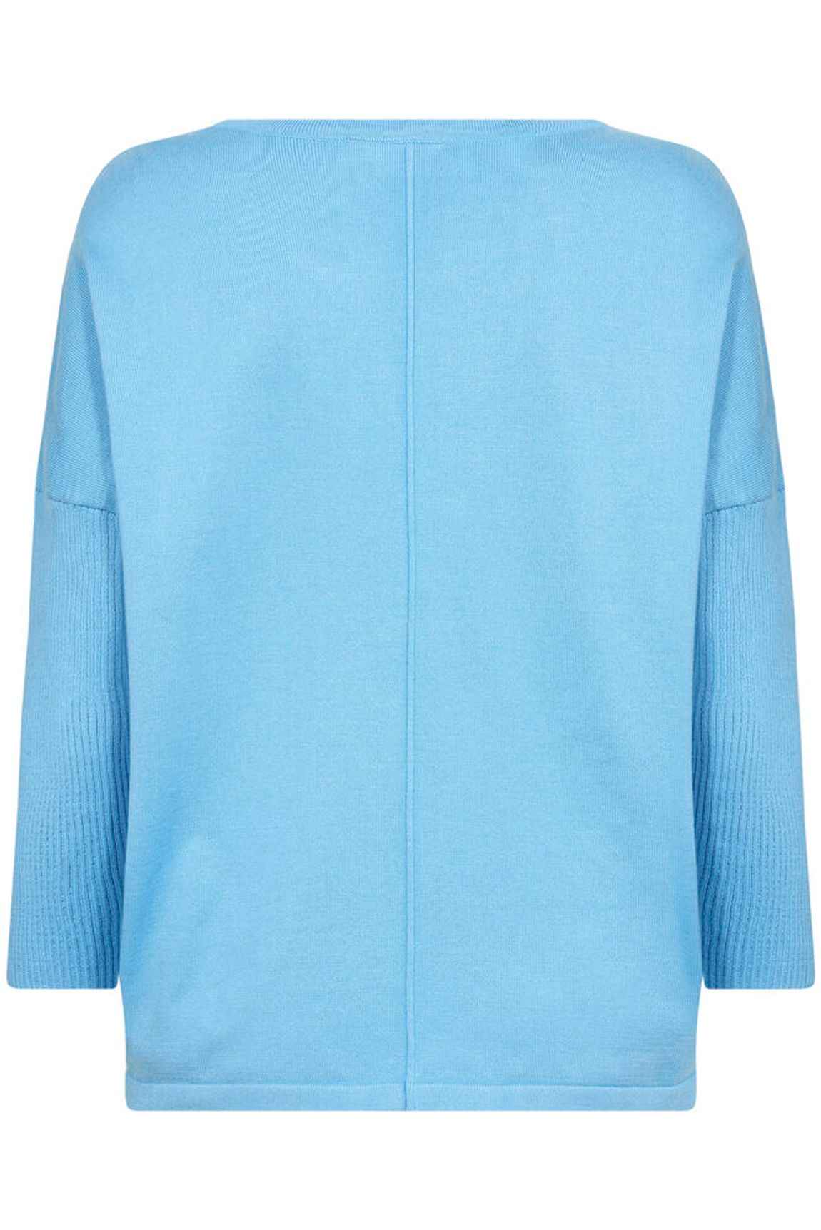MilaSZ R-Neck Pullover - Ethereal Blue Saint Tropez