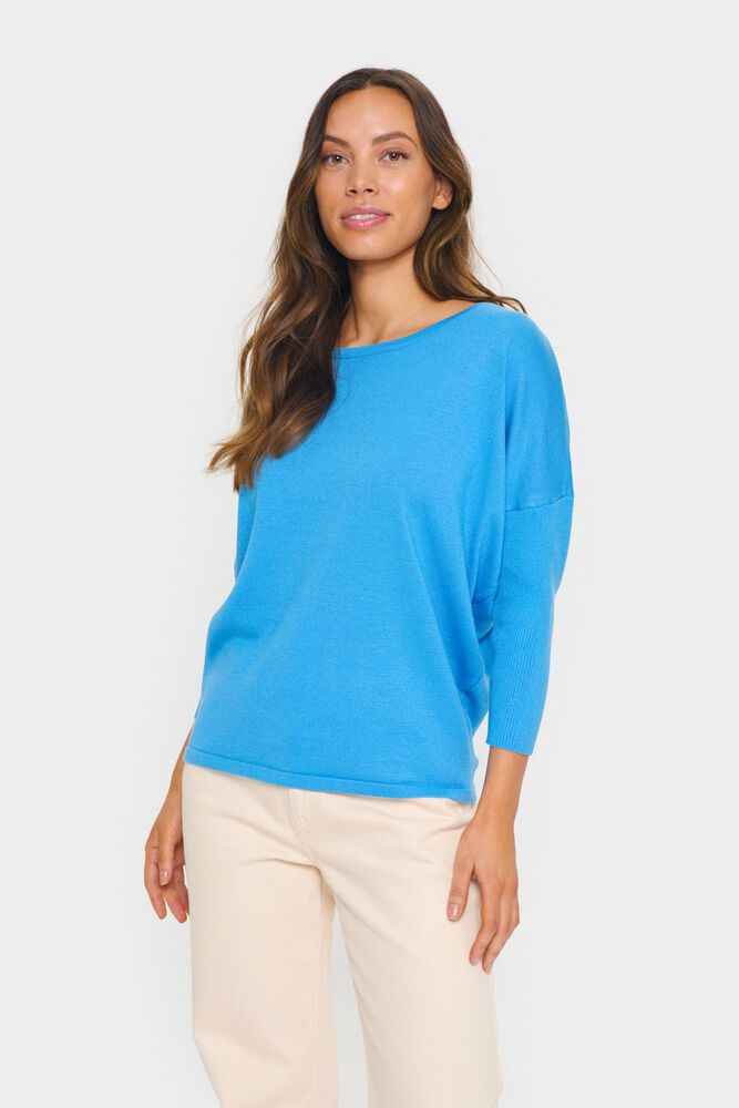 MilaSZ R-Neck Pullover - All Aboard Blue Saint Tropez