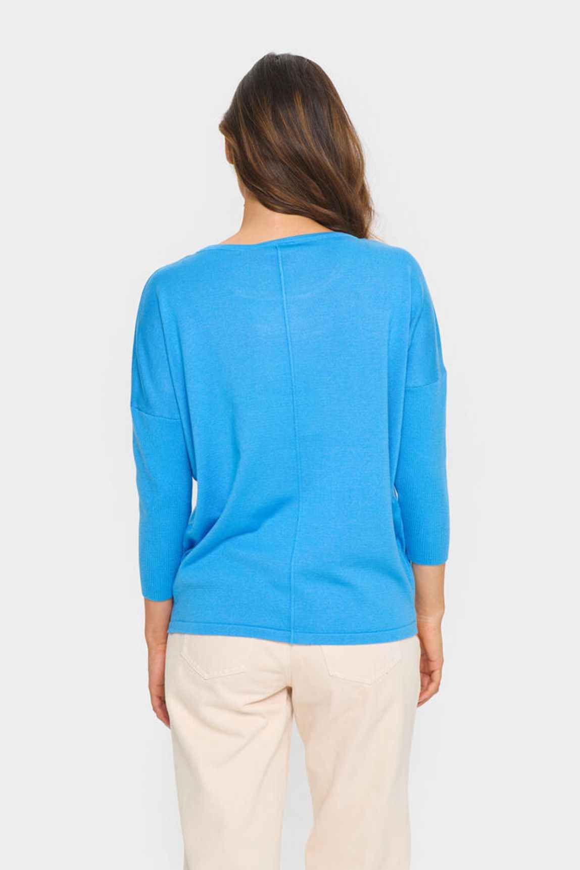MilaSZ R-Neck Pullover - All Aboard Blue Saint Tropez