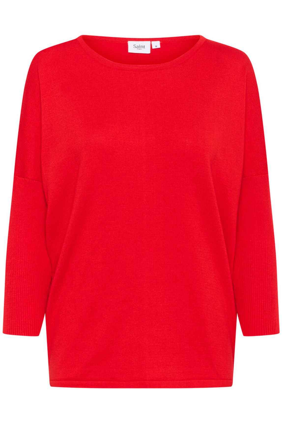 MilaSZ R-Neck Pullover - Flame Scarlet Saint Tropez