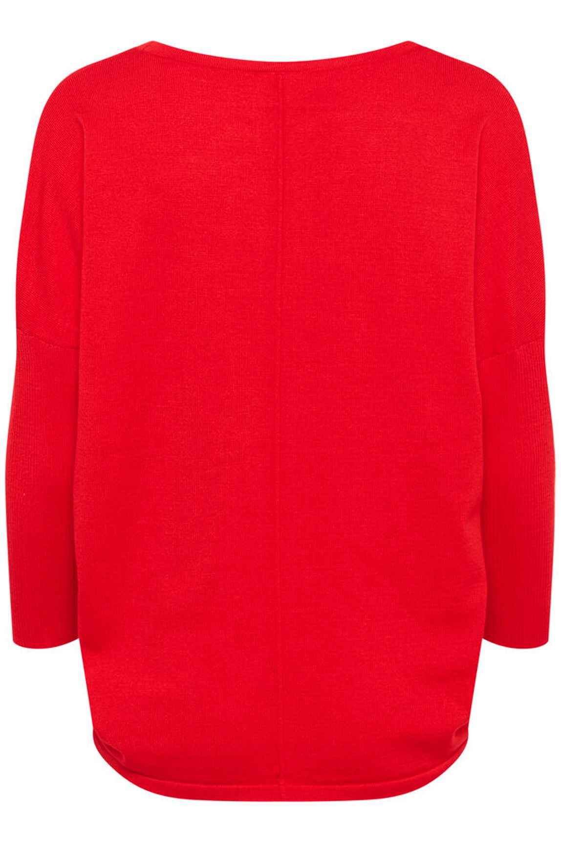 MilaSZ R-Neck Pullover - Flame Scarlet Saint Tropez