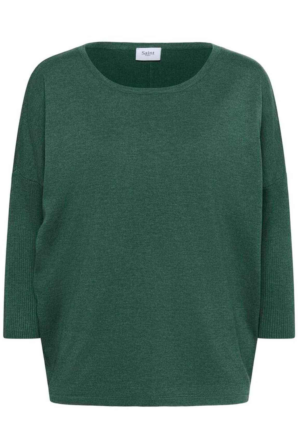 MilaSZ R-Neck Pullover - June Bug Melange Saint Tropez