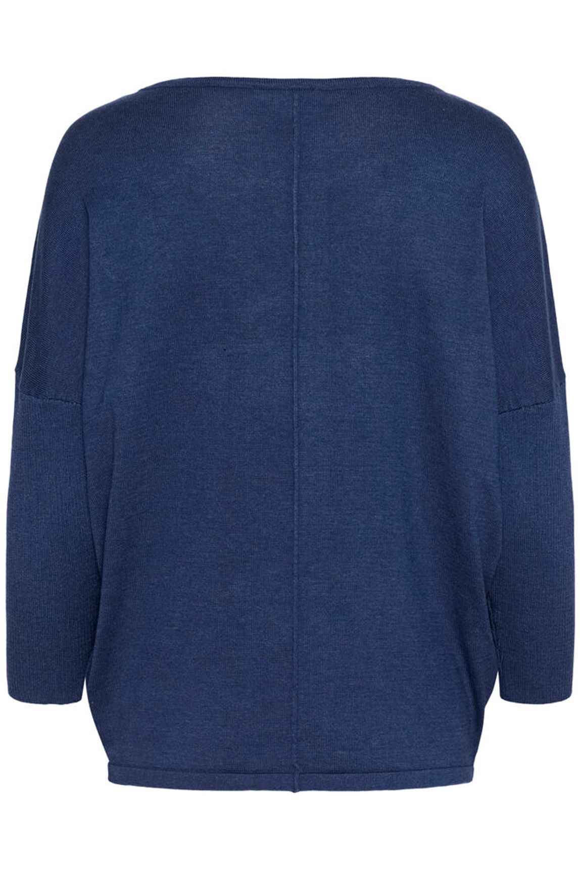 MilaSZ R-Neck Pullover - Pageant Blue Melange Saint Tropez