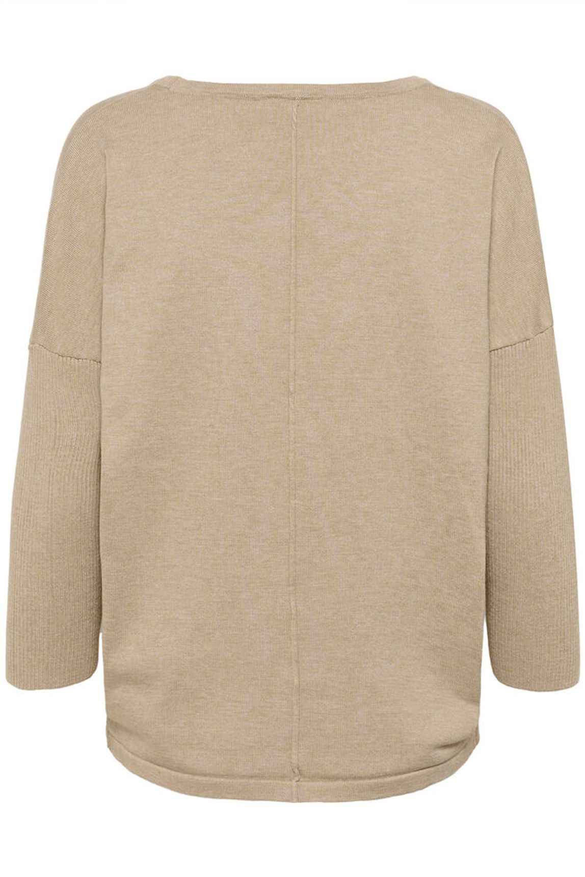 MilaSZ R-Neck Pullover - Plaza Taupe Mel Saint Tropez