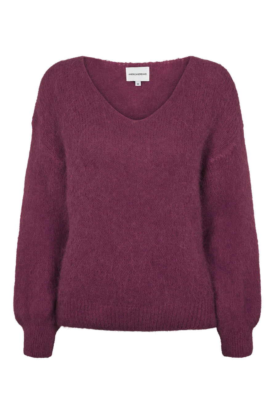 Milana LS Alpaca Knit - Bordeaux Americandreams