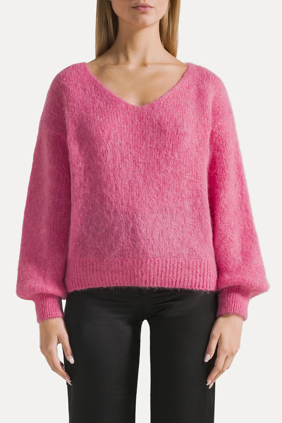 Milana LS Alpaca Knit - Pink Americandreams