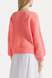 Milana LS Alpaca Knit - Salmon red Americandreams