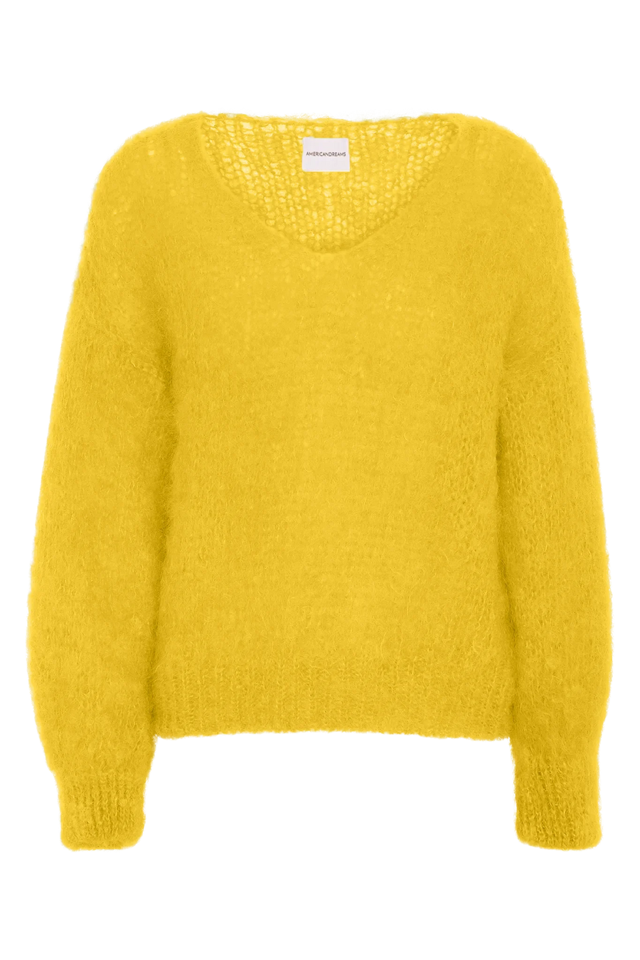 Milana LS Mohair Knit - Yellow Americandreams