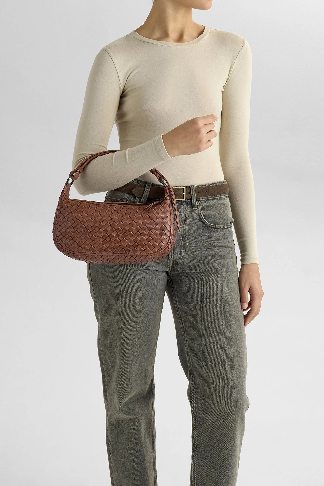 Mini MuseMBG Bag Cognac Weave Markberg