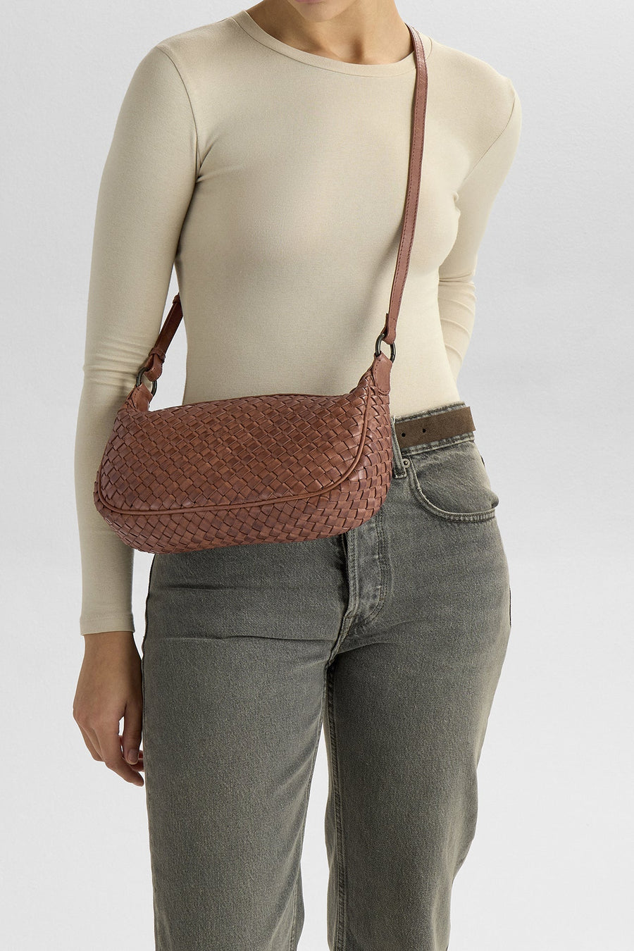 Mini MuseMBG Bag Cognac Weave Markberg