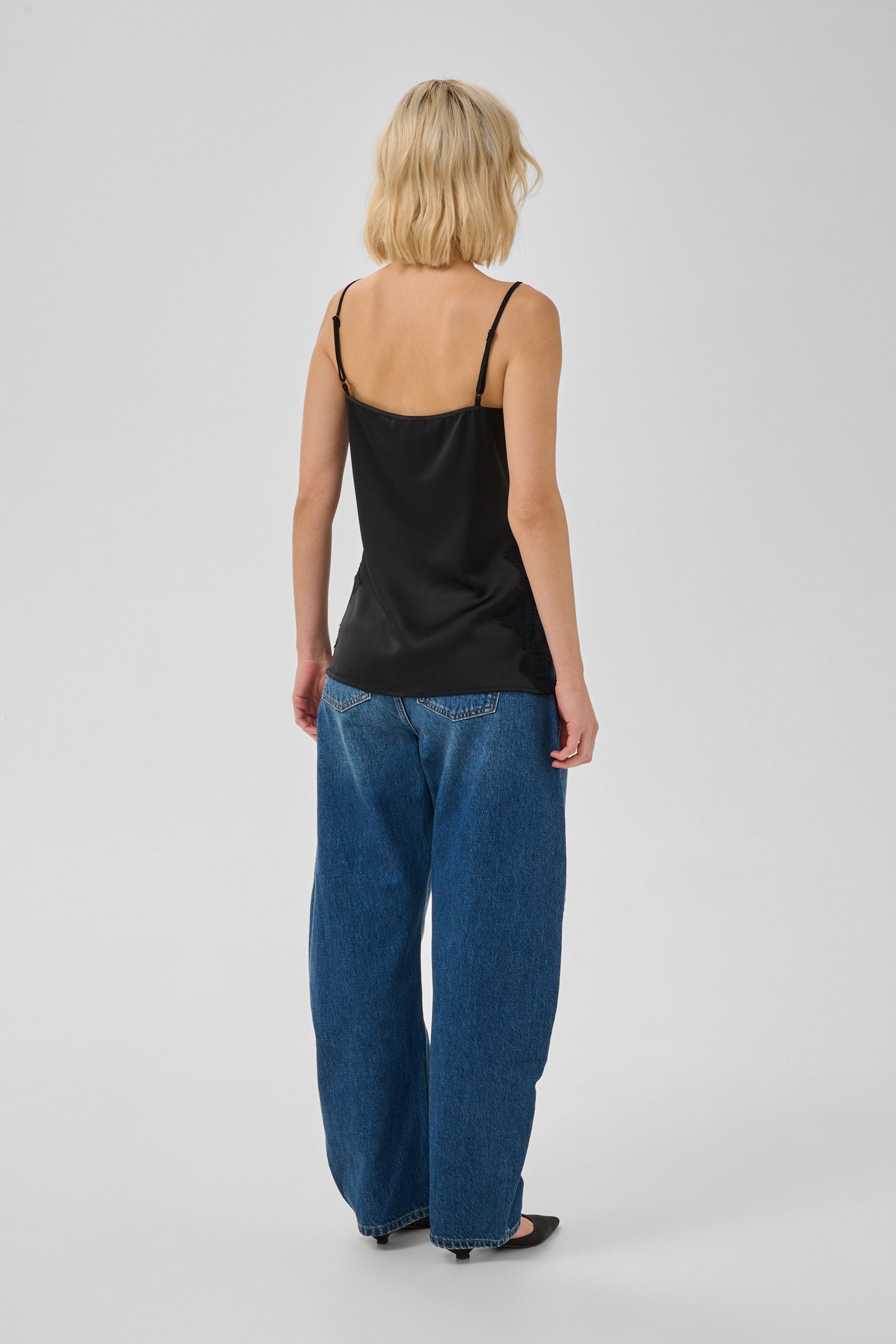 MWBrenda Lace Long Top - Black