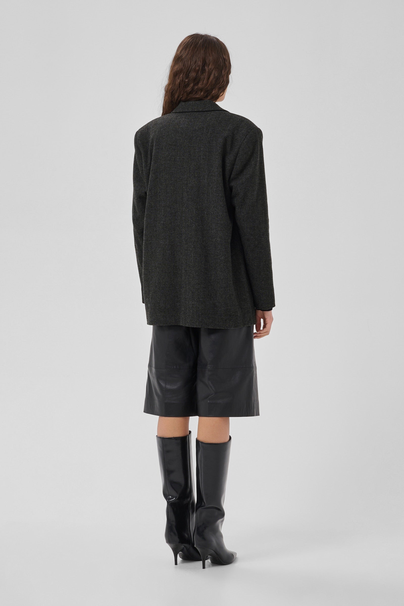 MWLayla Blazer - Dark Grey Melange