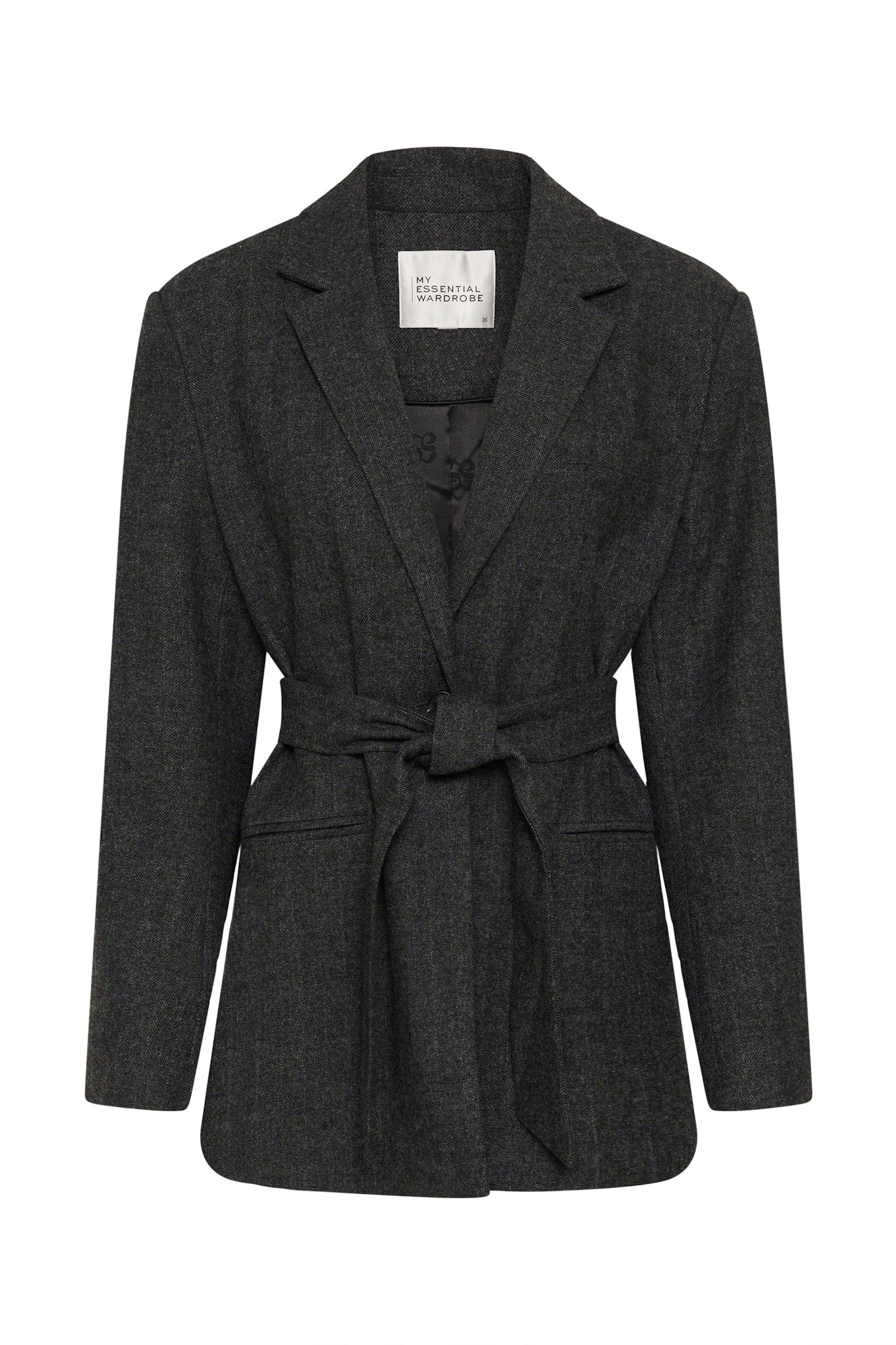 MWLayla Blazer - Dark Grey Melange
