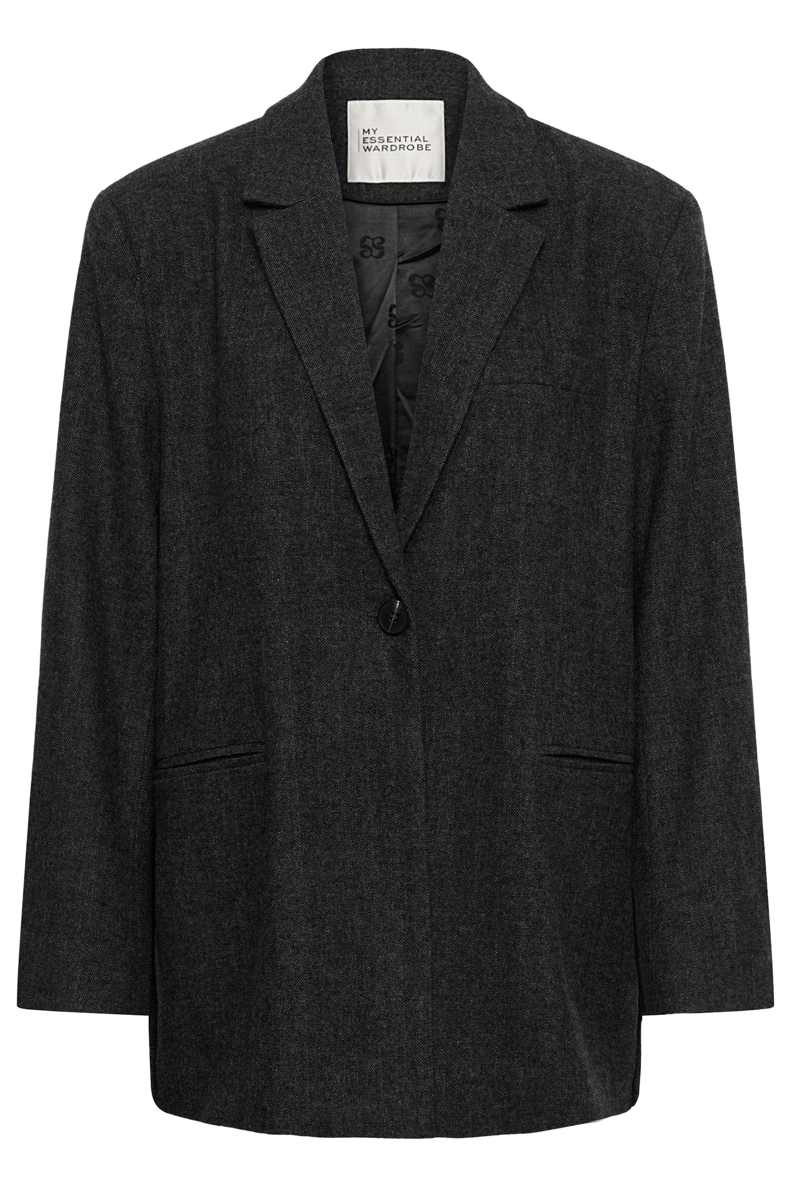 MWLayla Blazer - Dark Grey Melange