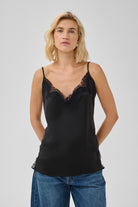 MWBrenda Lace Long Top - Black
