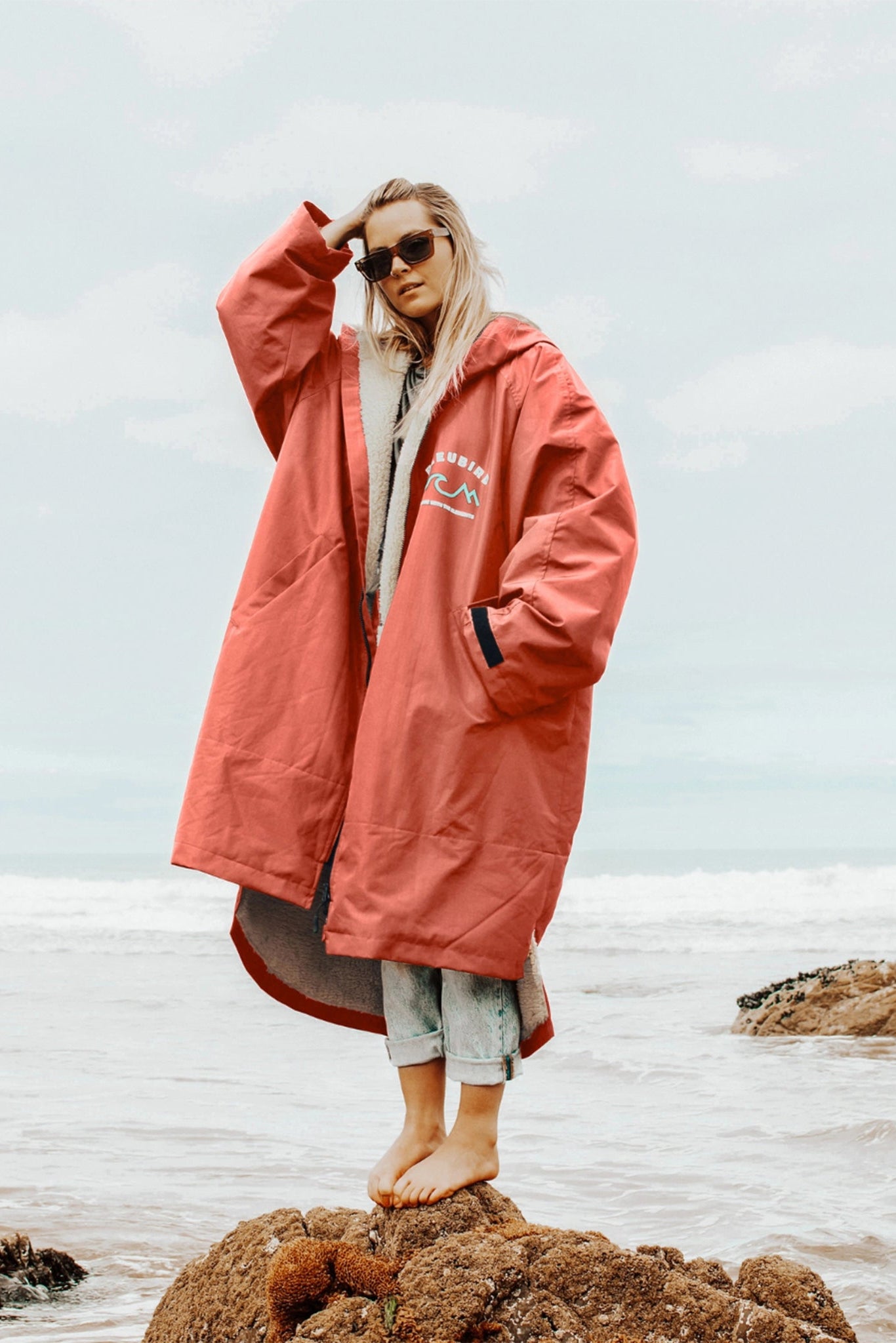 Nordic Robe Coral muuttamisviitta edestä - Bleubird