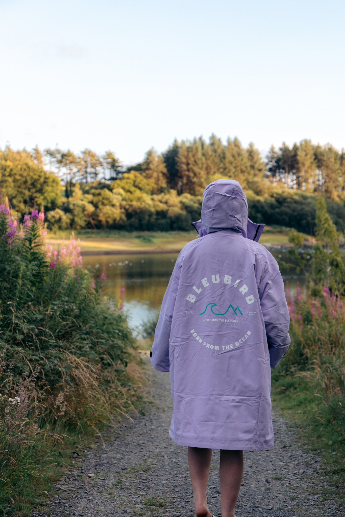Nordic Robe Lavender muuttamisviitta takaa - Bleubird