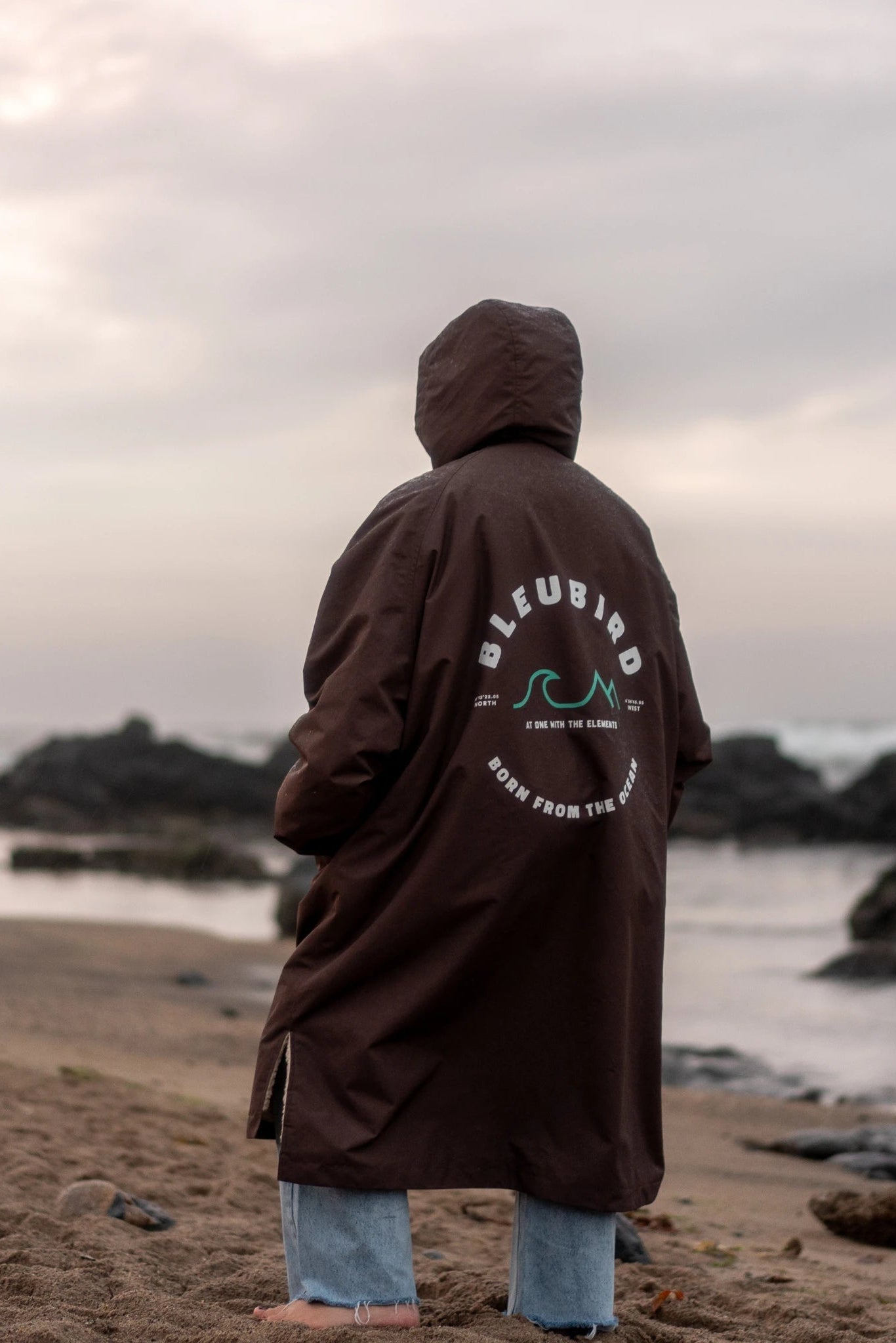 Nordic Robe Mocha muuttamisviitta edestä - Bleubird