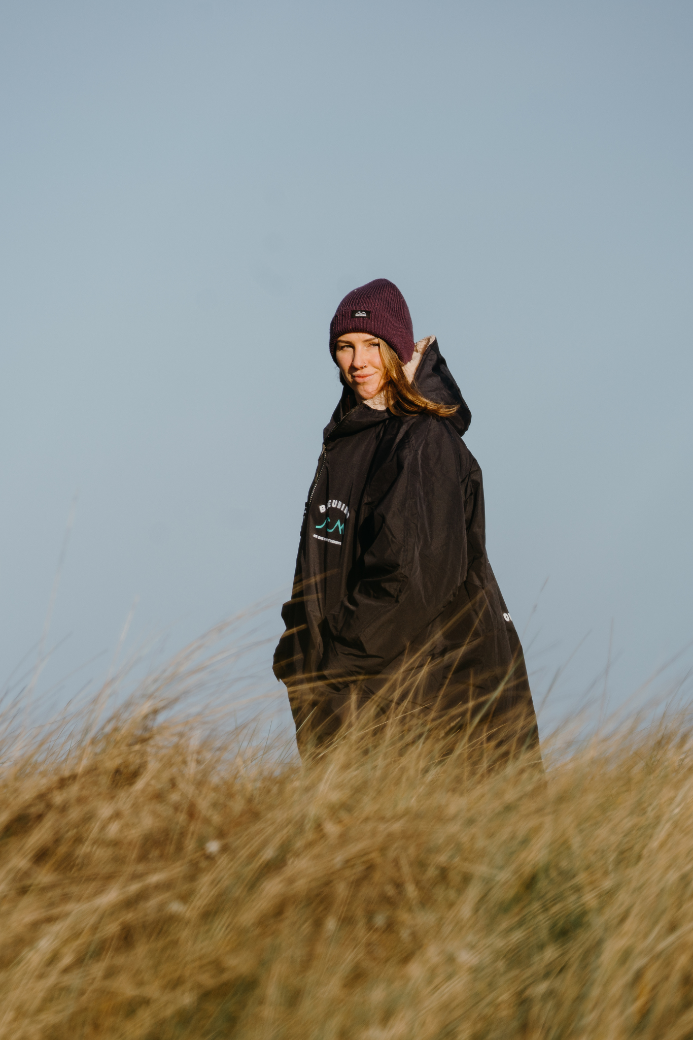 Nordic Robe Navy muuttamisviitta yksityiskohta - Bleubird