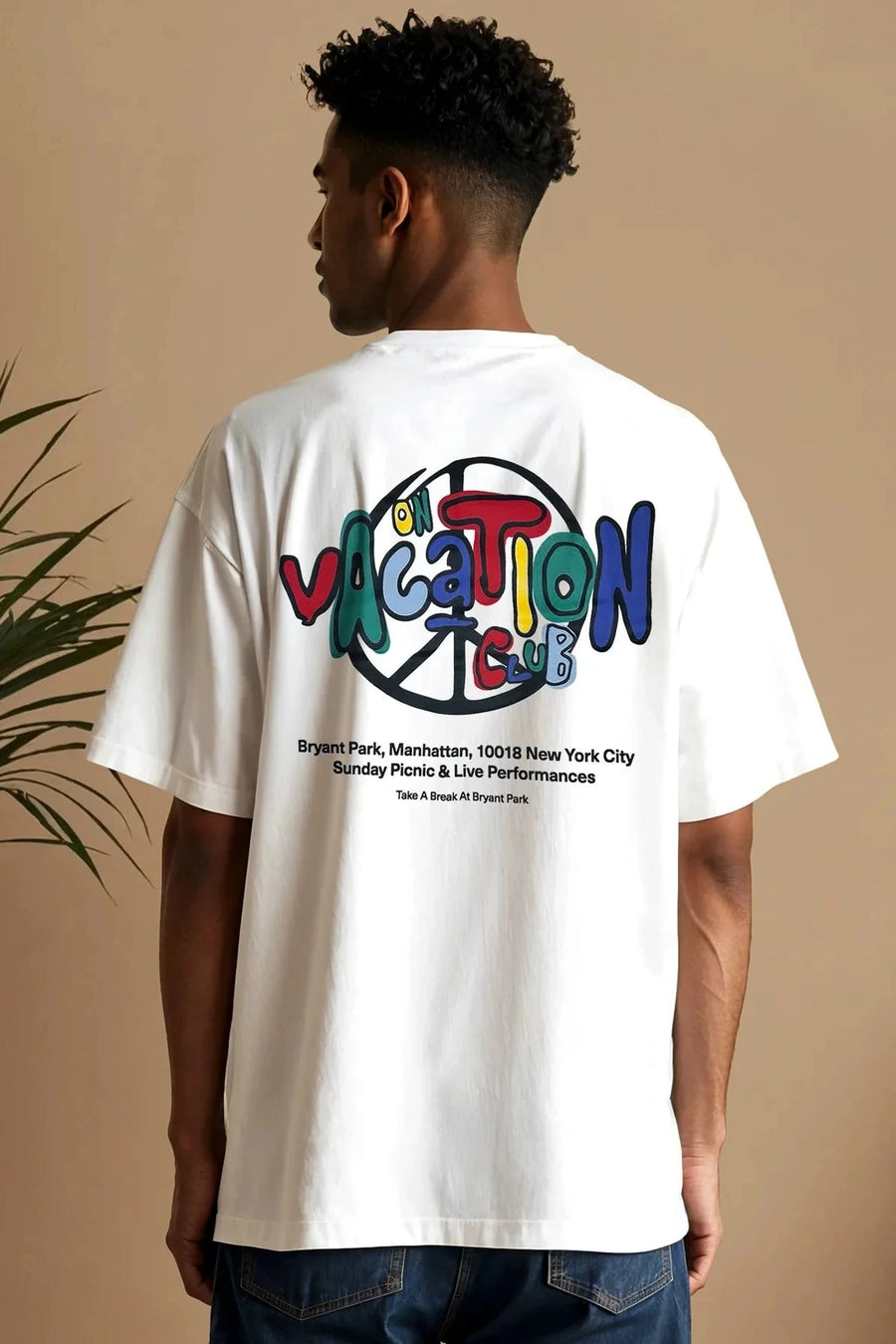 NYC Manhattan T-Shirt - White On Vacation