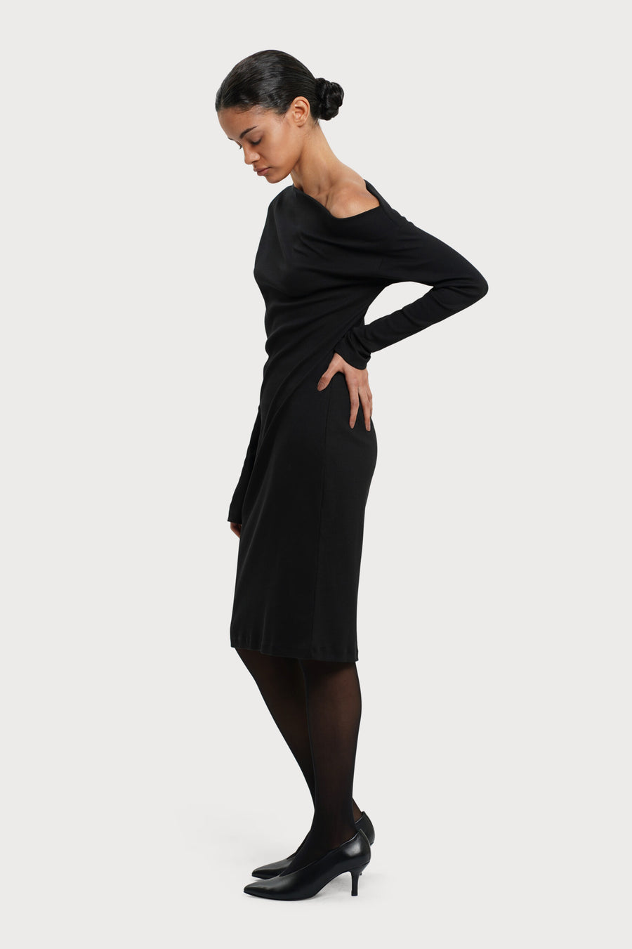 Ona Dress - Black Residus