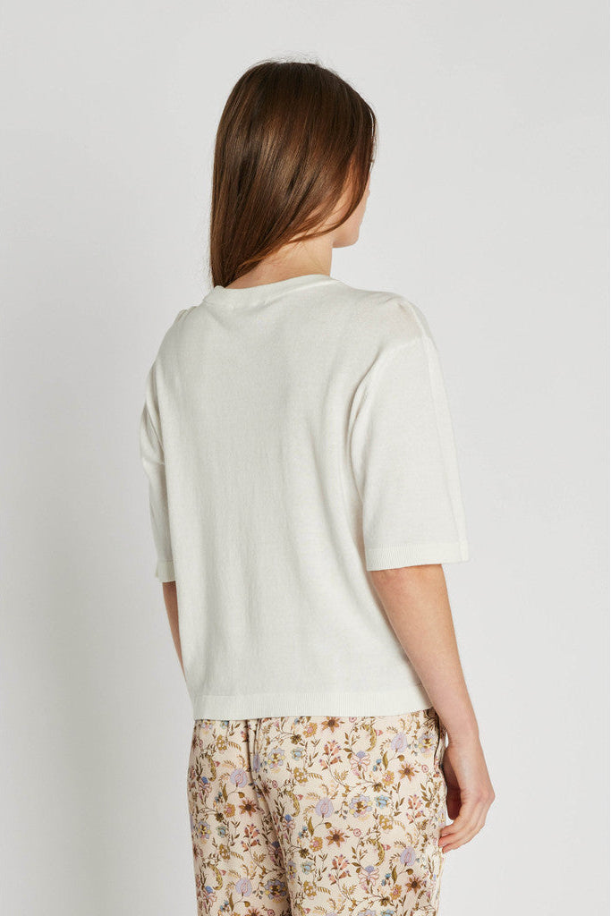 PBO Konto knit blouse- White PBO