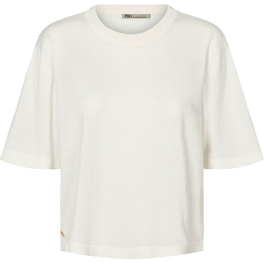 PBO Konto knit blouse- White PBO