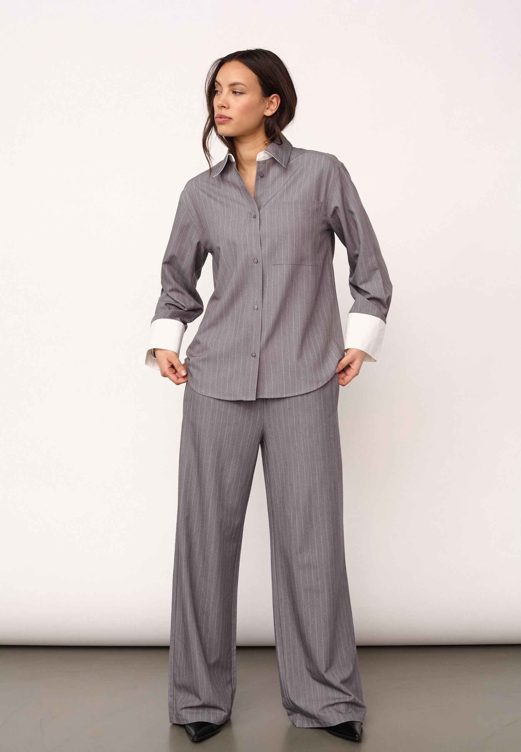PennyCC Pin Shirt - Mid Grey