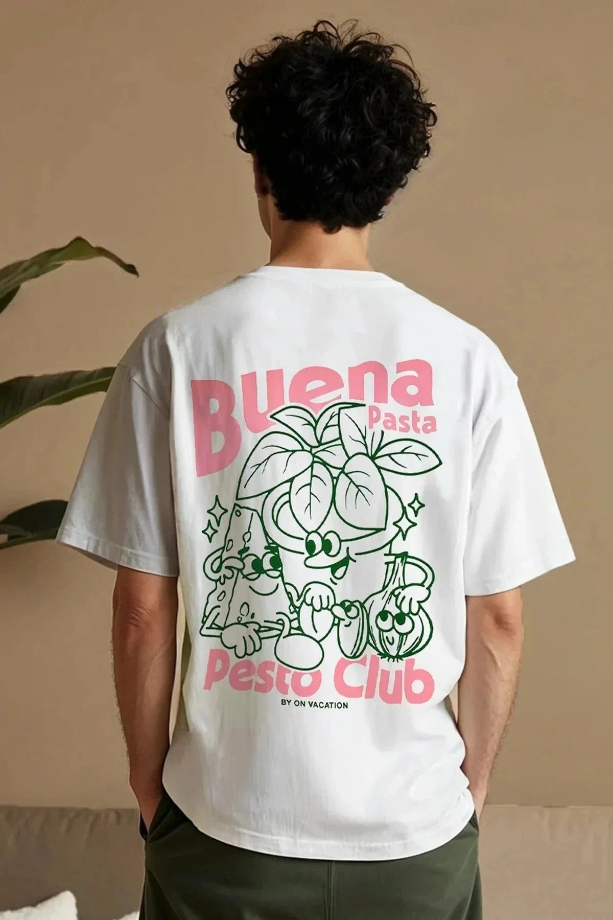 Pesto Club T-Shirt - White On Vacation