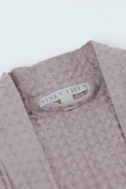Powder Linen & Cotton Honeycomb Waffle Bathrobe Linen Tales