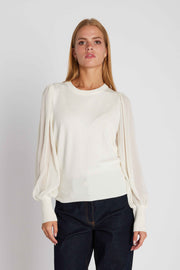 RDFKatrica knit blouse - White Rue de Femme