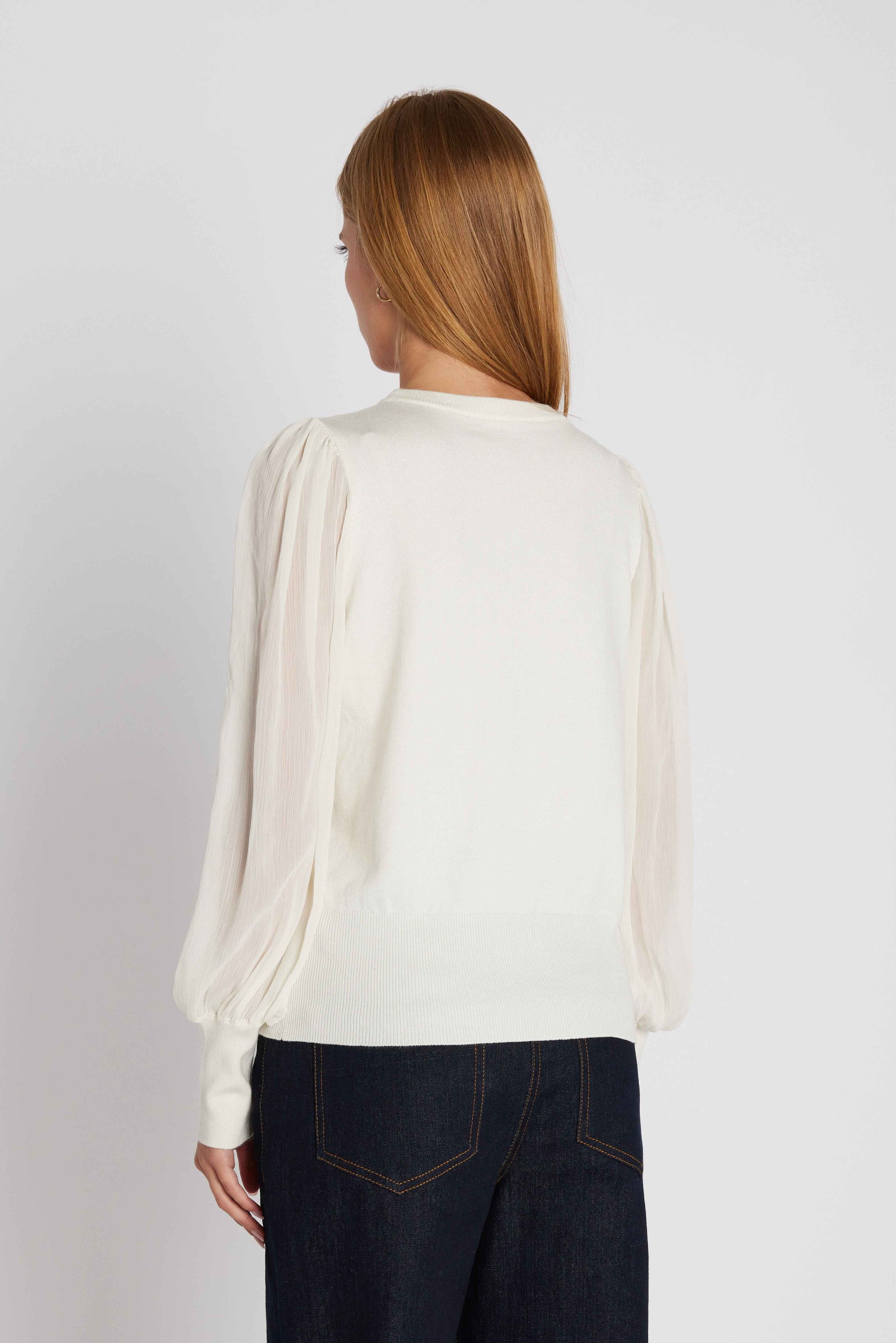 RDFKatrica knit blouse - White Rue de Femme