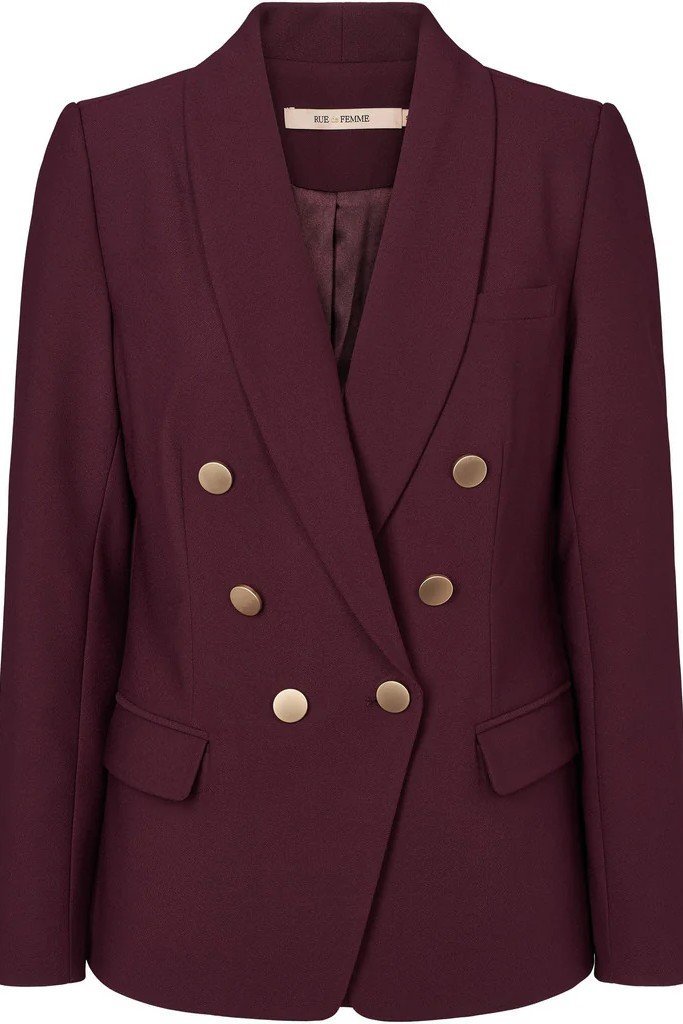 RDFComfyEloise blazer - Wine Rue de Femme