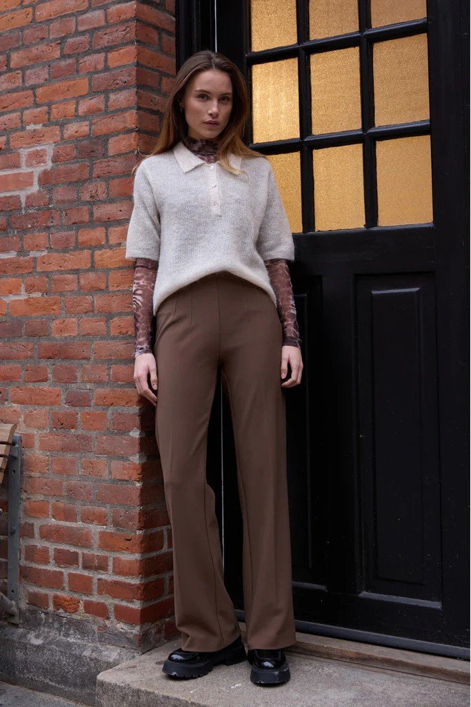 RDF ComfyOlana wide pants - Brown Sugar Rue de Femme