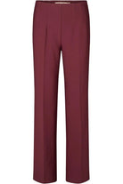 RDFComfyOlana wide pants - Wine Rue de Femme