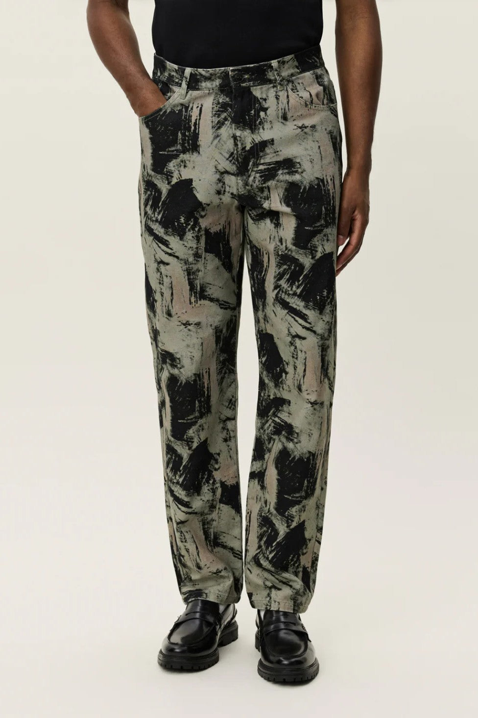 Ryder AOP Canvas Pants Les Deux