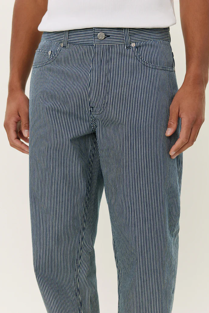 Ryder Stripe Pants - Navy/Ivory Les Deux