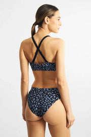 Soft Bra Junsele Leopard Steel Blue Dedicated