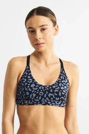 Soft Bra Junsele Leopard Steel Blue Dedicated