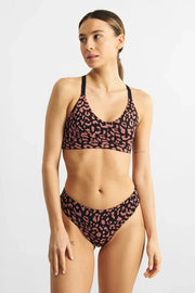 Soft Bra Junsele Leopard Terracotta Red Dedicated