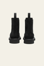 Tatum Suede Chelsea Boot Black