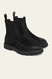 Tatum Suede Chelsea Boot Black