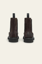 Tatum Suede Chelsea Boot Dark Brown